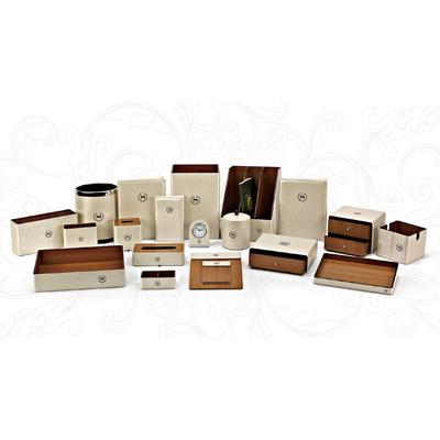 Leather products hotel room leather accessories set,leather holder,PU leather tissue box