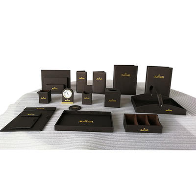 Wholesale hotel amenities supplies hotel room leather products,leather tissue box