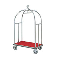 Stainless steel hotel luggage trolley baggage Service cart XL-04A