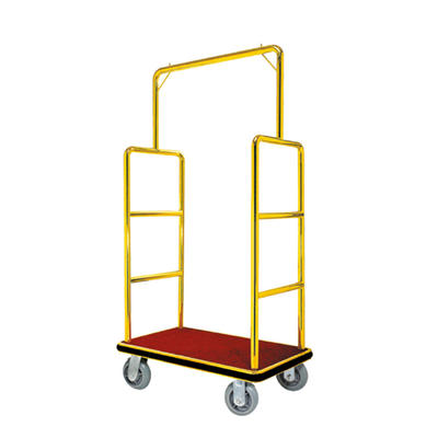 Hotel  luggage trolley titanium flat top luggage cart XL-07
