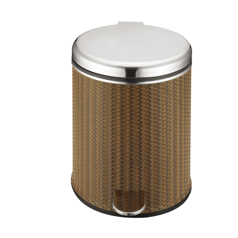 Various styles hotel 5L metal foot pedal dustbin trash can