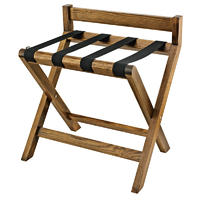 Customized modern wooden folding luggage stand luggage rack for guestroom