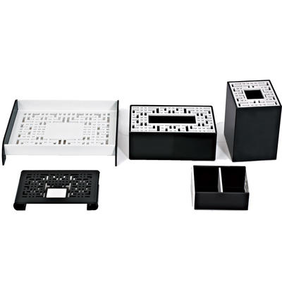 Hotel black and white acrylic room accessories products acrylic box display