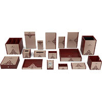 Wholesale hotel guest room color red leather products, restaurant menu folder