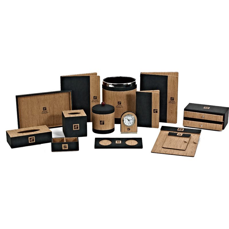 Fenghe-Leather File Folder, Hotel Room Dark Brown Leather Products , Leather Menu Folder-7