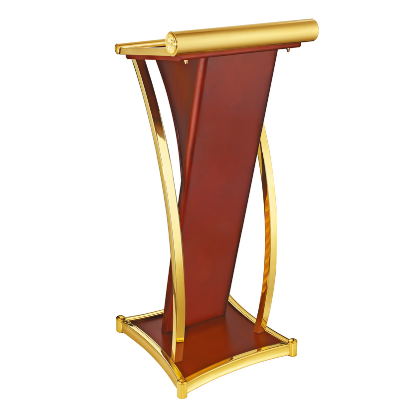 Hotel metal design rostrum lectern podium