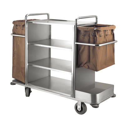 Hotel housekeeping cleaning trolley maid cart