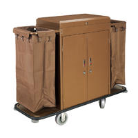 Hotel housekeeping cleaning trolley maid service cart