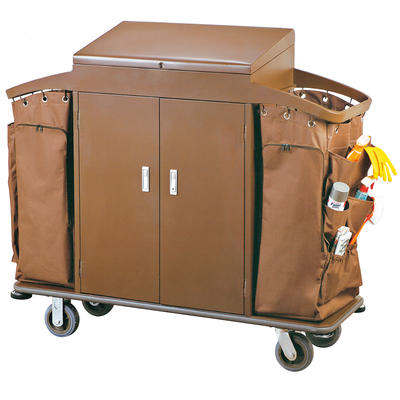 Hotel housekeeping cleaning trolley maid cart