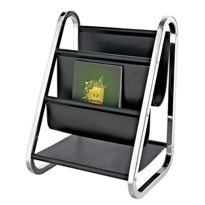 Modern design black magazine display rack