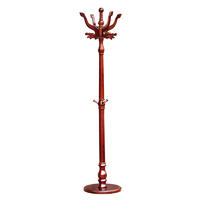 hotel vertical solid wood clothes tree stand coat rack