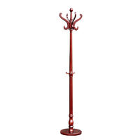 Hotel supplies vertical solid wood antique jacket  rack clothes tree stand