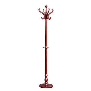 Hotel supplies vertical solid wood antique jacket  rack clothes tree stand