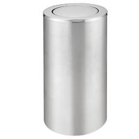 Stainless steel standing round ground ash barrel waste bin dustbin