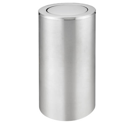 Stainless steel standing round ground ash barrel waste bin dustbin