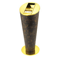 Indoor metal standing cone ground ash barrel dustbin trash can